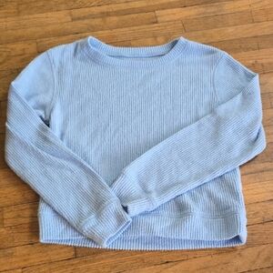 Light Blue Ribbed Sweater